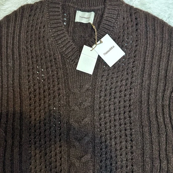 NWT! NANUSHKA ARWAN CHUNKY CABLE KNIT - Picture 2 of 7